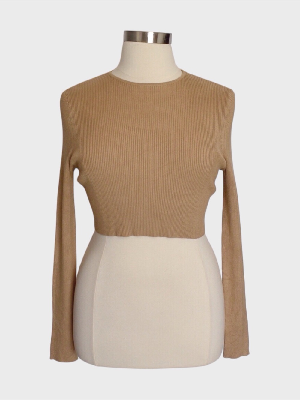 Kindred Bravely Ribbed Cropped Knit Sweater